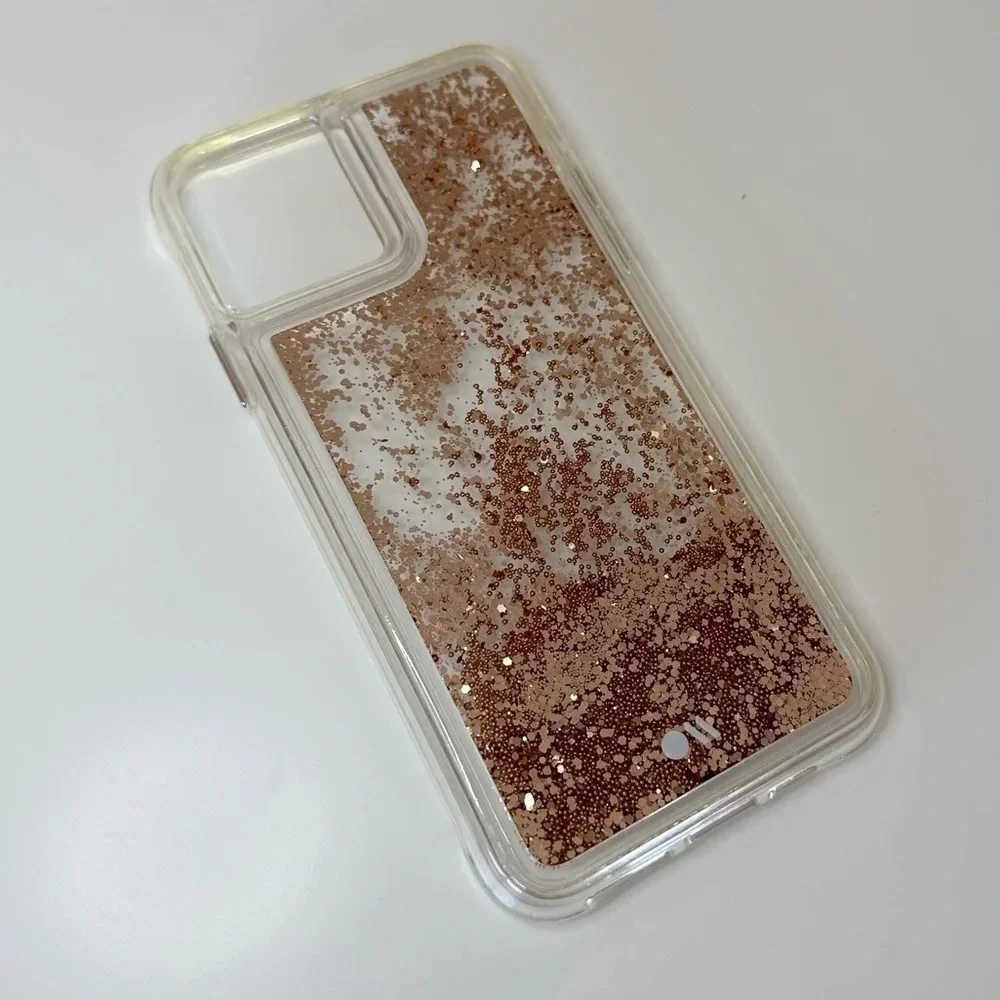 Casemate 11 Pro Max Waterfall Glitter Case Rose Gold
